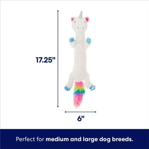 Frisco Unicorn Skinny Plush Squeaky Dog Toy -Frisco 174713 PT1. AC SS1800 V1695671001