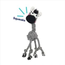 Frisco Zebra Rope Squeaky Dog Toy -Frisco 242163 PT2. AC SS1800 V1691785246