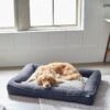 Frisco Faux Felt Orthopedic Rectangular Bolster Dog Bed W/Removable Cover -Frisco 255177 MAIN. AC SS1800 V1616013126