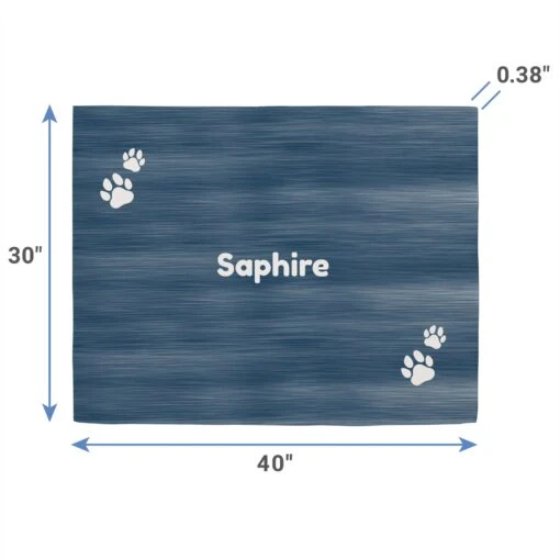 Frisco Personalized Heathered Sherpa Cat & Dog Blanket, 30" X 40" -Frisco 303838 PT1. AC SS1800 V1637165432